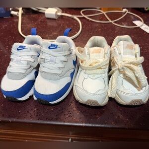Blue Nike White & Beige New Balance